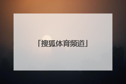 「搜狐体育频道」广东体育频道